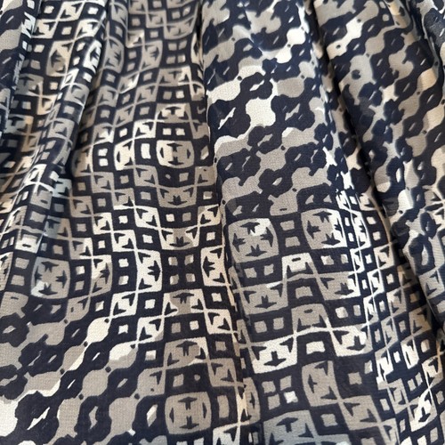 Banana Republic Vestito Trasparente Spaghetti Spalline Linea A Geometrico Taglia 2 P Petite - Foto 4 di 11