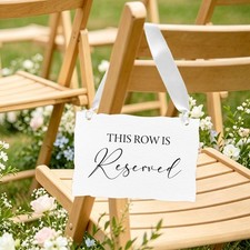 12 Pcs Reserved Signs for Wedding Hanging Wedding Reserved Seating Tags