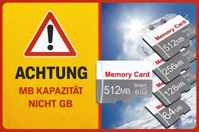 Micro SD Speicherkarte 64MB 128MB 256MB 512MB Class 10 TF Karte für Kamera CCTV 