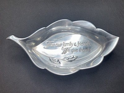 Reed & Barton Leaf Bread Accent Dish The Arbor Collection AM319 Bowl Aluminum