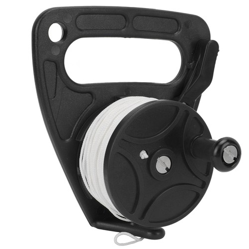 (Black)Diving Reels Dive Rope Spool Finger Reel Multi Purpose With 46m White SC - Picture 11 of 12