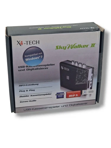 ⚡X4-TECH SkyWalker II USB Kassettenspieler und MP3 Digitalisierer neu ovp⚡