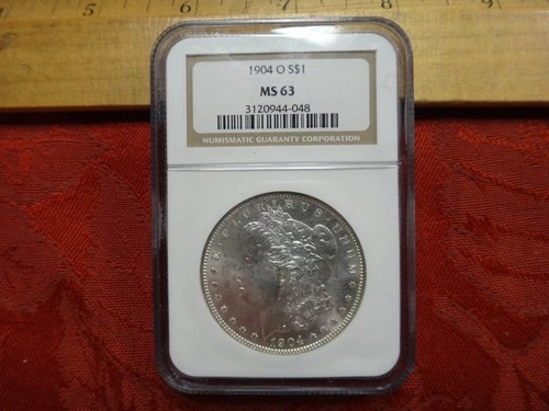 1904-O United States Morgan Silver Dollar $1 NGC Graded MS63 - Free S&H USA
