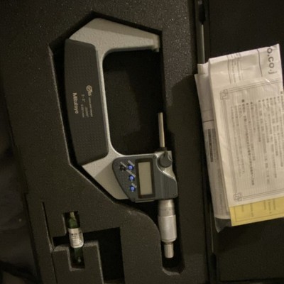 Mitutoyo Digital Outside Micrometer 1-2 in Electronic, 0.00005 in, 293-240-30