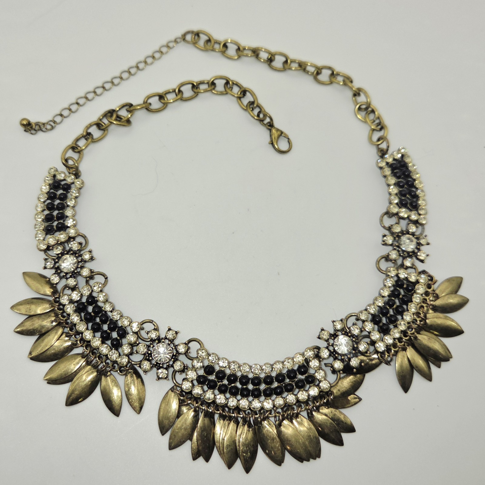 Gorgeous Chunky Chain Collar Statement Brass Neck… - image 5