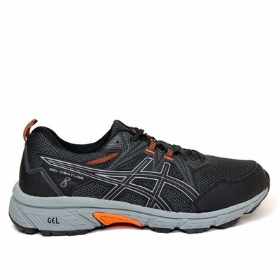 ASICS Gel-Venture 8 Men's Size 12 Black/Sheet Rock Trail Running Hiking Sneakers