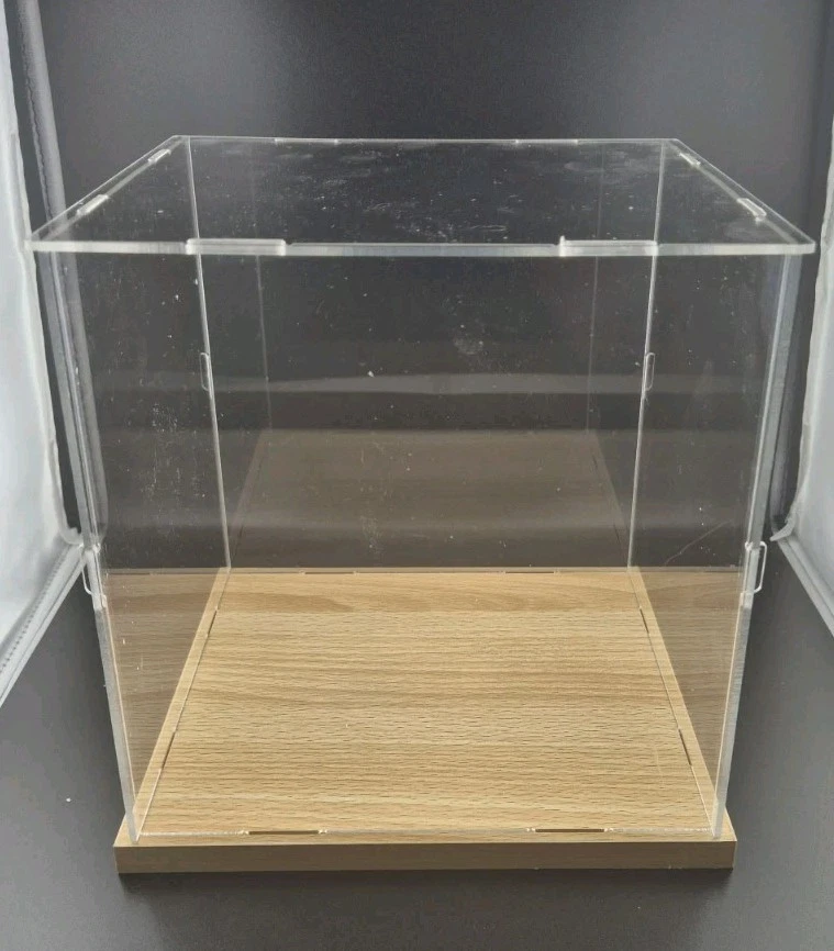 TECA 20x20x20 VETRINA ACRILICO LEGNO ESPOSITORE MODELLINO COLLEZIONISMO - Immagine 2 di 4