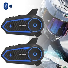 2x1000M Wireless Interphone and Mic Motorcycle Bluetooth Headset Helmet Intercom