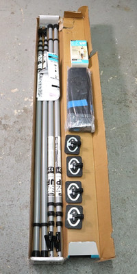 Trimaco E-Z Up 12 ft Black/Silver Dust Containment Pole Kit 54734