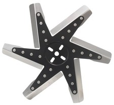 Derale 19115 15 High Performance Stainless Steel Standard Rotation Flex Fan Derale 19115 15 High Performance Stainless Steel Standard Rotation Flex Fan