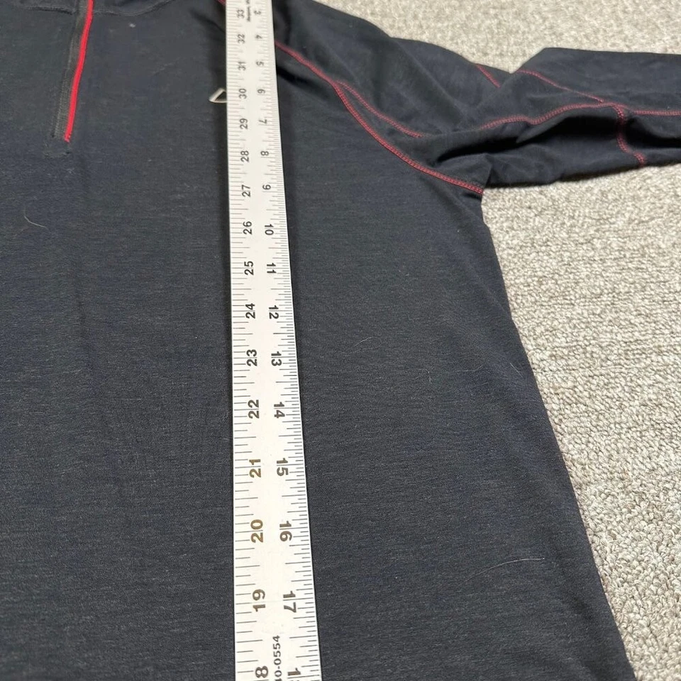 Paradox Merino Wool Blend Masculino Preto 1/4 Zíper Baselayer Tamanho Pequeno - Esqui - Imagem 4 de 4