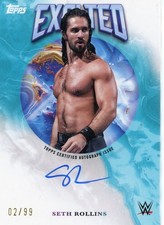 2025 Topps Exalted WWE Wrestling #EXASET Seth Rollins /99 Aqua Parallel Auto