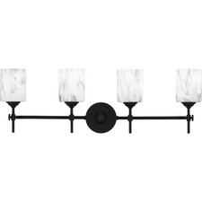 Quoizel ARI8631 Aria 4 Light 32"W Vanity Light - Black