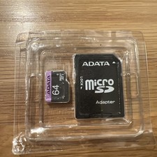 ADATA Premier 64GB micro SD Class10 Memory Card with Adapter