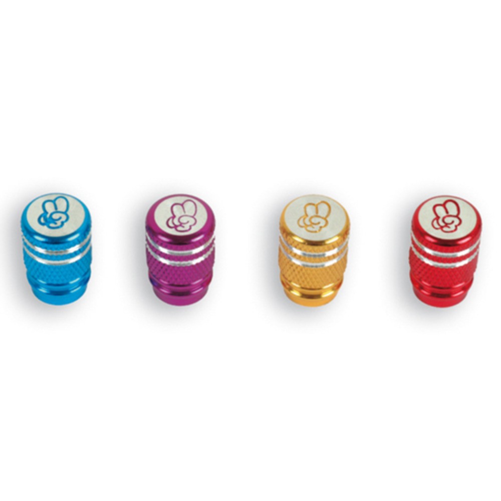 Free Shipping Type-V Valve Plug Set. Silver For Bike Accessories