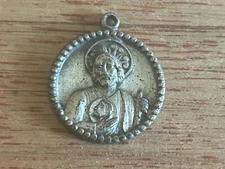 St Jude Catholic Medal FOB Creed Patron Saint Lost Causes Hopeless Cases Police