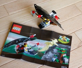Lego 5921 Adventurers Dino Island Research Glider 100% Complete with Box & Inst