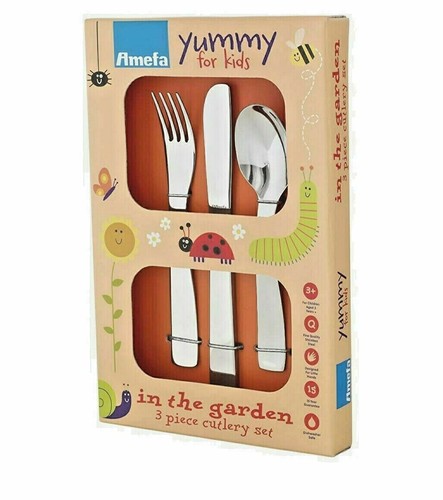 Juego de cubiertos Amefa delicioso para niños de 3 piezas diseñado para manos pequeñas - Imagen 6 de 10