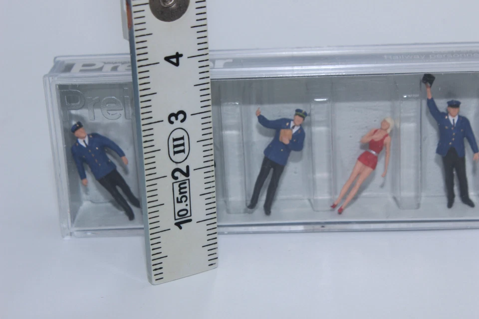 Preiser 10416 6 Figurines " Personnel " 1:87 H0 Neuf Emballage D'Origine - Photo 4/4