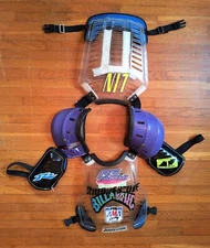 RARE! Vintage 90's HRP Flak Jak Motocross Supercross Chest Protector Clear/Purpl