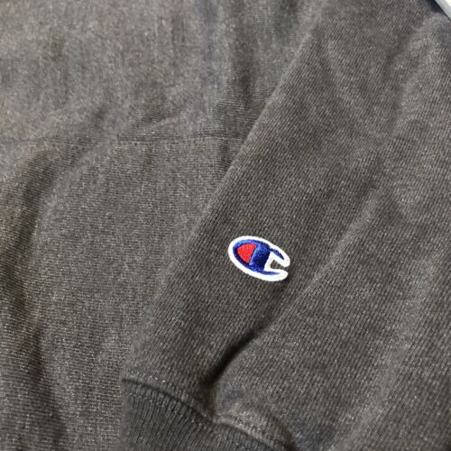 Vintage 90s Champion Reverse Weave Hoodie Blank Embroidered Logo Gray  Sweatshirt