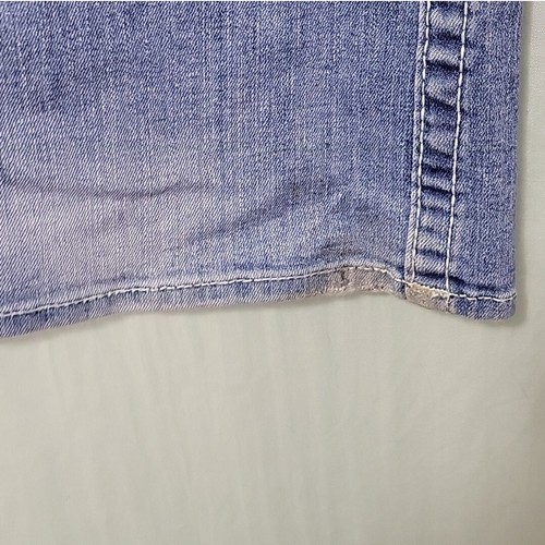 True Religion Damen Jeans Größe 27 Flap Bootcut Light Wash Denim Tall Long - Bild 6 von 7