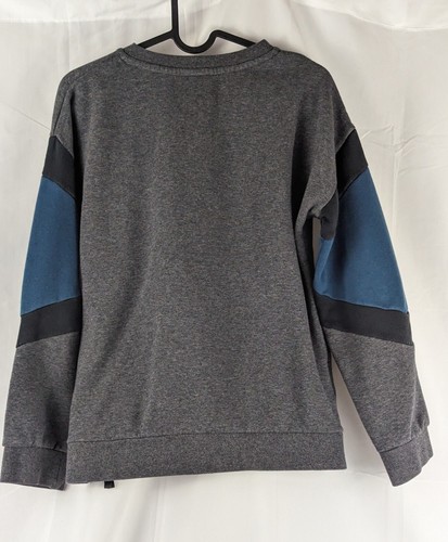 Nike Air Crewneck Pullover Sweatshirt Boys Size XL Fleece Lined Gray w/ Box Logo - Picture 7 of 8