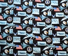 Fabric Sykel Enterprises Military Pattern AIR FORCE-021AF 1 Piece 1 Yard X WOF
