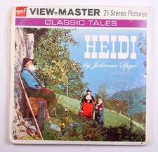 View-Master Johanna Spyri's Heidi 3 reel packet/booklet B425 -EG11