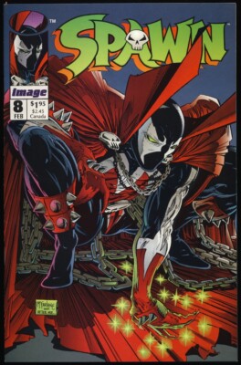 SPAWN #8 1993 NM- 9.2 1ST APPEARANCE OF VINDICATOR Alan Moore TODD