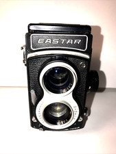 Vintage Eastar TLR Camera F427722 W/Leather Case