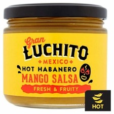 4x Gran Luchito Hot Habanero Mango Salsa 300g