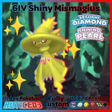 ✨ Shiny MISMAGIUS 6IV ✨ Pokemon Brilliant Diamond and Shining Pearl lv100 +EVs