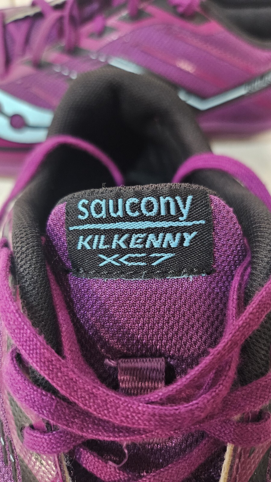 SAUCONY KILKENNY XC7 Spike Womens Size 7 Purple Blue Running Track Cleats... thumbnail 7