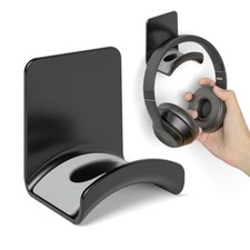Headphone Wall Mount Mini Headphone Hook Holder with Strong Adhesive Headset ...