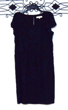 Loft Dress Size M Multicolored Short Sleeve Round Neck Lined Chiffon