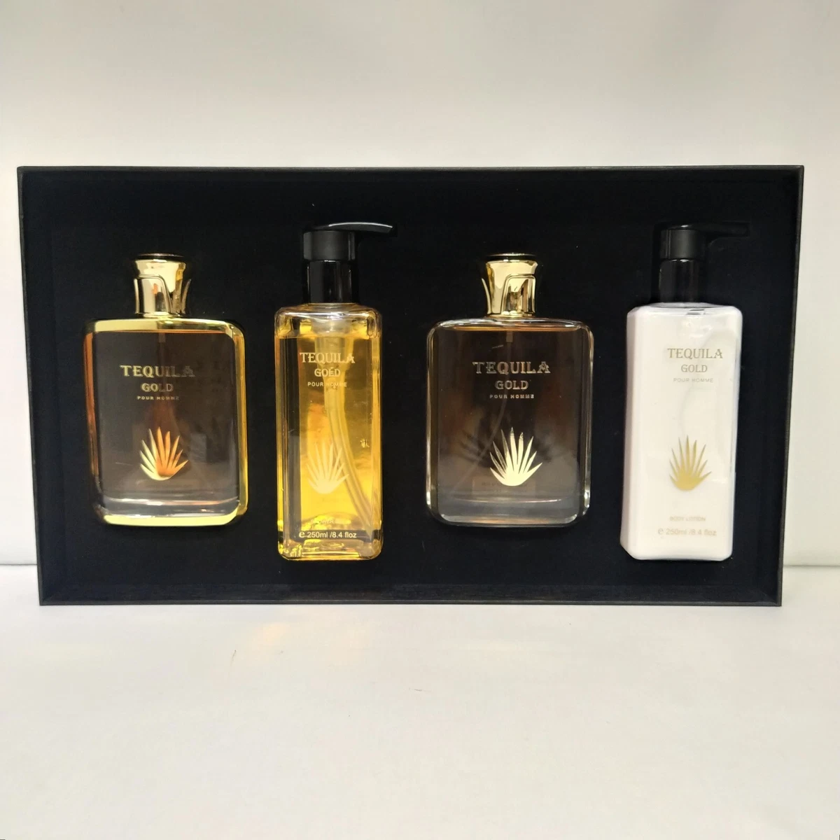 Tequila Gold Pour Homme By Tequila 3.4oz Eau De Parfum4pc Gift Set
