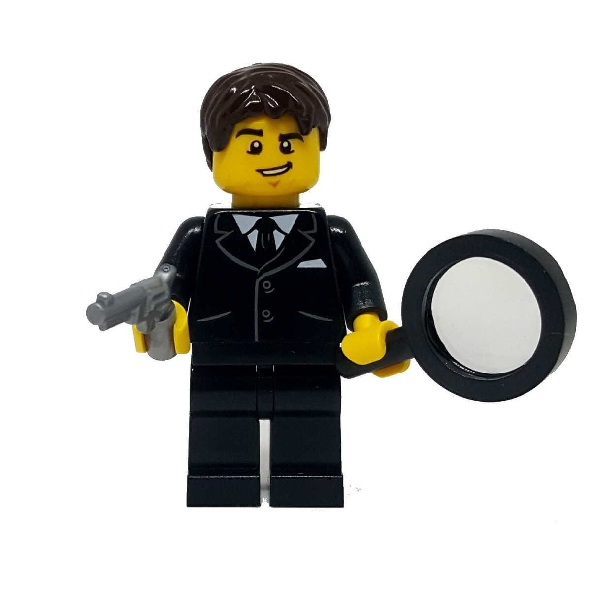 Genuine LEGO® British Secret Agent Minifigure Gift With Gun Pistol Spy  Glass