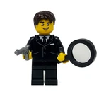 Genuine LEGO® British Secret Agent Minifigure Gift With Gun Pistol & Spy Glass