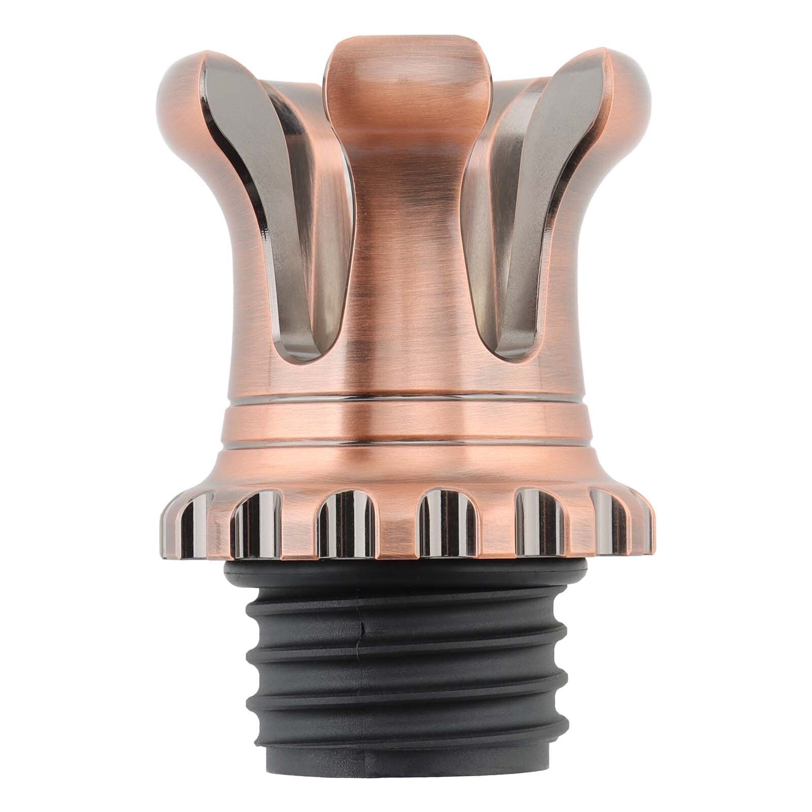 Black Flush Mount Pop Up Vented Fuel Tank Gas Cap Fit For Harley Screw In Type E - Foto 11