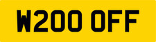 WOOF K9 CAR NUMBER PLATE W200 OFF - DOG WASH PUP POOCH CANINE PAW GROOMING VAN