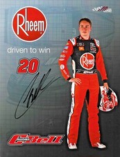 2019 Christopher Bell Rheem Ruud Xfinity Signed Auto 8.5x11 Hero Card Photo COA