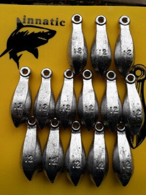 14oz LEAD FISHING BANK SINKERS 12 count (10lbs
