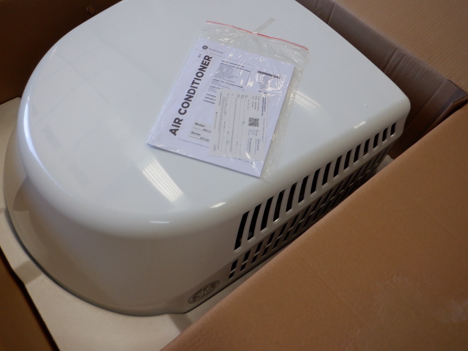 GE 13,500 BTU RV Air Conditioner ARC13AACW White RV Roof A/C
