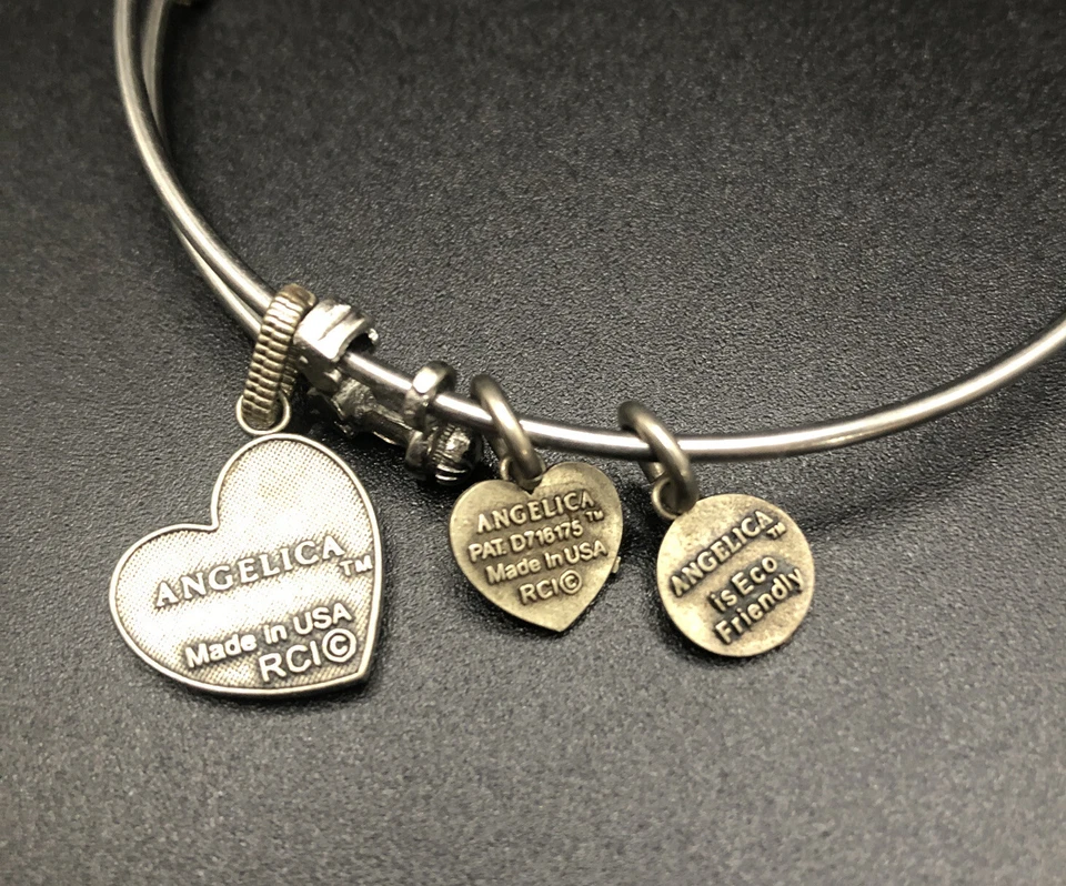 Pulsera Angélica Apilable Hija Dijes Reciclaje Mariposa Dijes Joyería E4 Foto 4 de 4