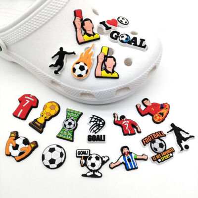 18 Pcs Football Soccer Shoes Decoration Charms for Kids Adults