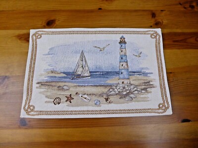 Sander Gobelin Tischset Lighthouse Leuchtturm Maritim Meer Größenwahl 