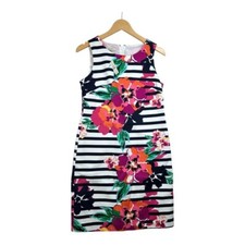 New Talbots Floral Print Sleeveless Dress size 6 Petite Multicolor