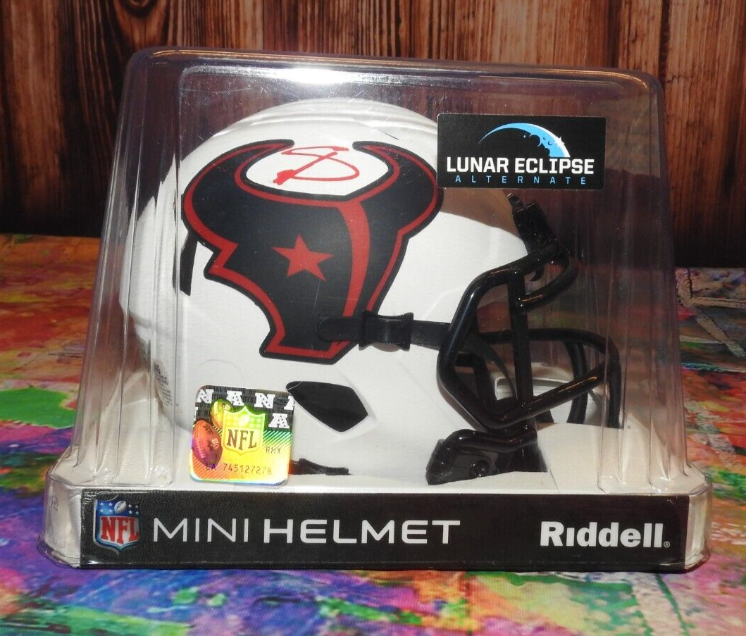 Stefon Diggs Autographed Signed Houston Texans Texans Authentic Lunar Speed Mini Helmet BAS Witnessed 