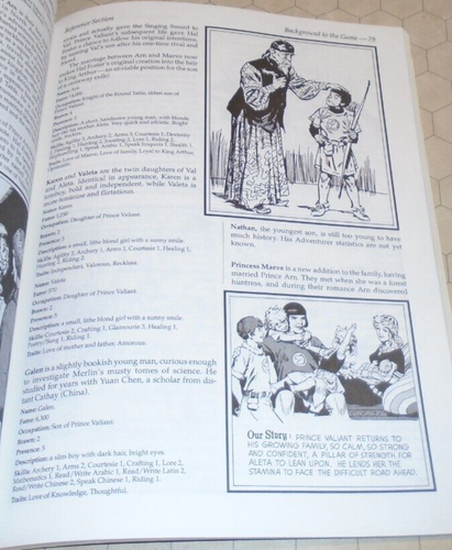 Libro de reglas Prince Valiant The Story Telling Game RPG 1a impresión - Chaosium - Imagen 7 de 7